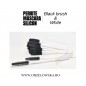 White Silicone Mascara Wand for brushing the eyelash extensions- 50 pcs (light pink & transparent))