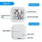 Mini digital thermometer, for measuring humidity and temperature (blue)