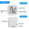 Mini digital thermometer, for measuring humidity and temperature (blue)