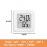 Mini digital thermometer, for measuring humidity and temperature (blue)