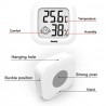 Mini digital thermometer, for measuring humidity and temperature (blue)