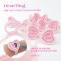 Heart Glue Ring -10 pcs