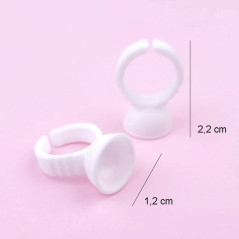 10 pcs White Glue Ring