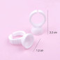 10 pcs White Glue Ring