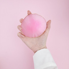 Pink resin Palette for eyelash extension glue, Reusable