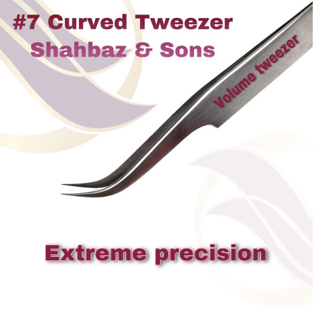 Tweezer no.7 Curved, For Volume Eyelash Extensions
