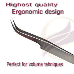Tweezer no.7 Curved, For Volume Eyelash Extensions