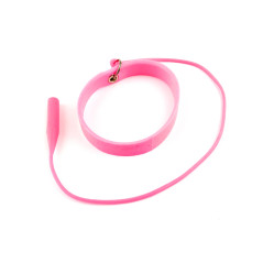 Pink silicon bracelet for tweezer's protection, eyelash extensions