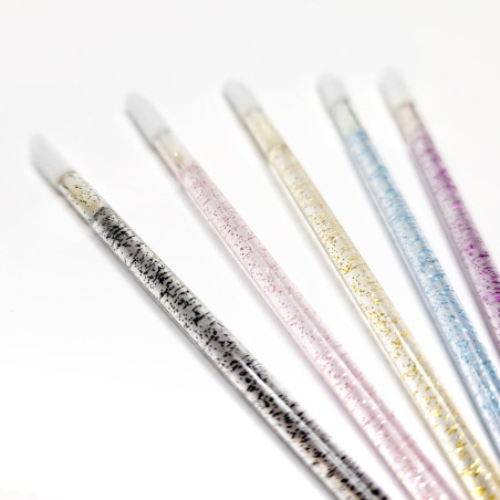 Mini Glitter applicators, Lip Brush sticks for applying eyelash extensions - 50 pcs