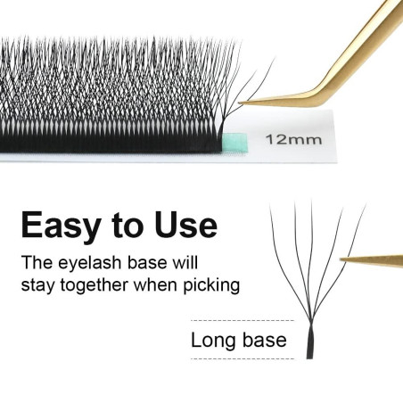 Nagaraku 5D W black Pre-Made Eyelash Extensions