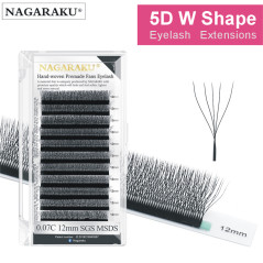 Nagaraku 5D W black Pre-Made Eyelash Extensions