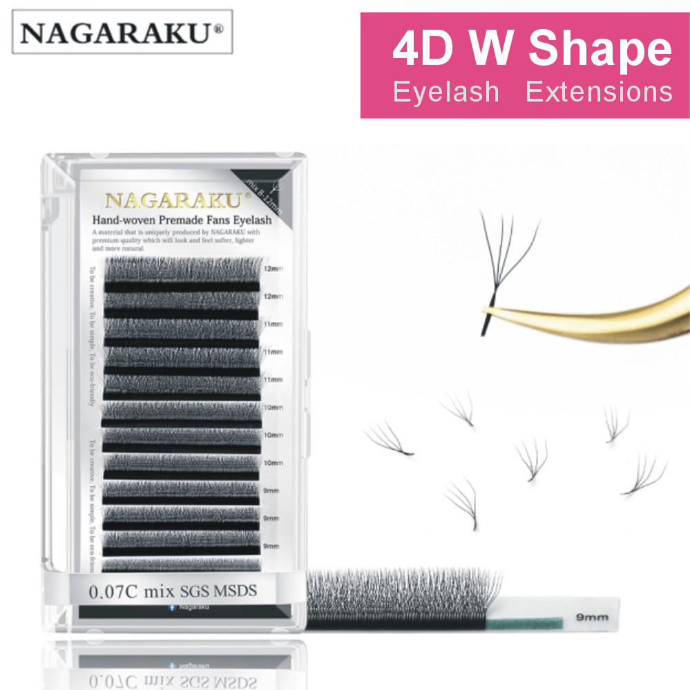 4D W Nagaraku  Pre-Made eyelash extensions