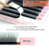 2D YY Nagaraku, black, Premade eyelash extensions