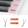 2D YY Nagaraku, black, Premade eyelash extensions