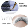 2D YY Nagaraku, black, Premade eyelash extensions