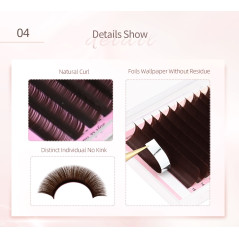 0.07 MIX Nagaraku Dark Brown, for eyelash extension
