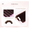 0.07 MIX Nagaraku Dark Brown, for eyelash extension