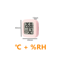Mini digital thermometer, for measuring humidity and temperature (blue)