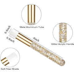 Glitter Brush, Eyelash Extension Brush (light pink)