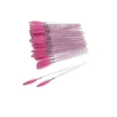 Mascara Glitter Wand For Brushing, 50 pcs, Soft Pink
