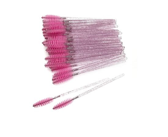 Mascara Glitter Wand For Brushing, 50 pcs, Soft Pink