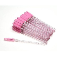 Mascara Glitter Wand For Brushing, 50 pcs, Soft Pink