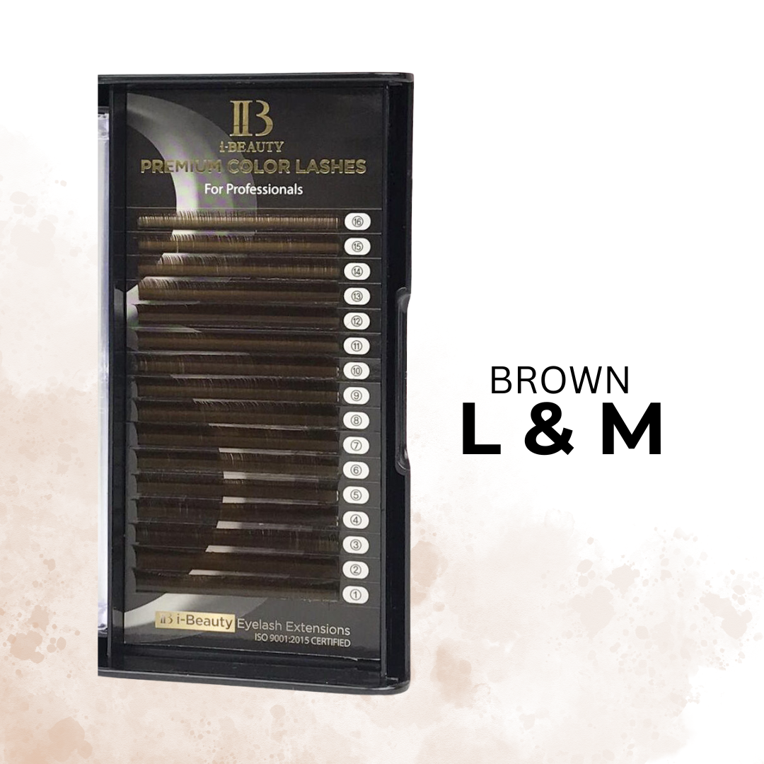 Mix dark brown, eyelash extension Ibeauty
