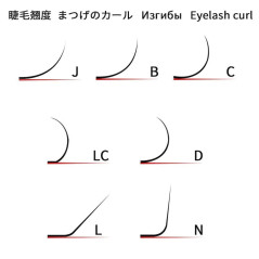 0.12 C Nagaraku ORIGINAL Mink Individual Eyelash Super Soft