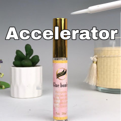 Accelerator for glue - glue bonder for natural and false eyelashes