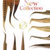 Tweezers HM, for beginners, Anti-Slipp, heavy metal, gold