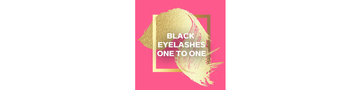 Filter all black lashes 1:1